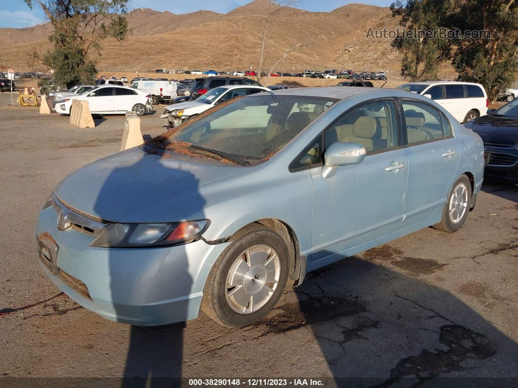 2006 Honda Civic Hybrid   Blue vin: JHMFA36296S012550