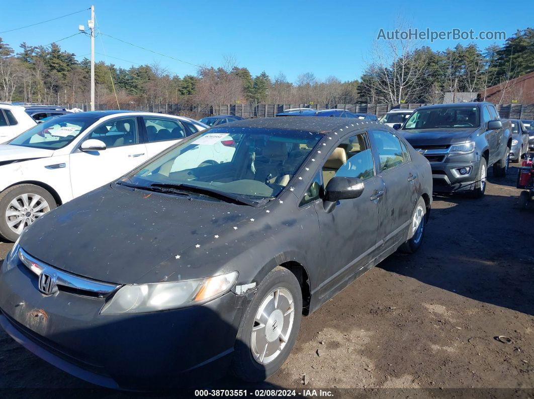 2006 Honda Civic Hybrid   Black vin: JHMFA36296S018929