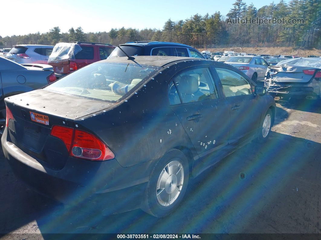 2006 Honda Civic Hybrid   Black vin: JHMFA36296S018929