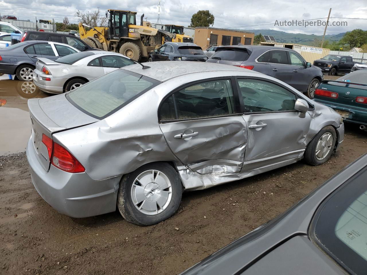 2006 Honda Civic Hybrid Silver vin: JHMFA36296S020194