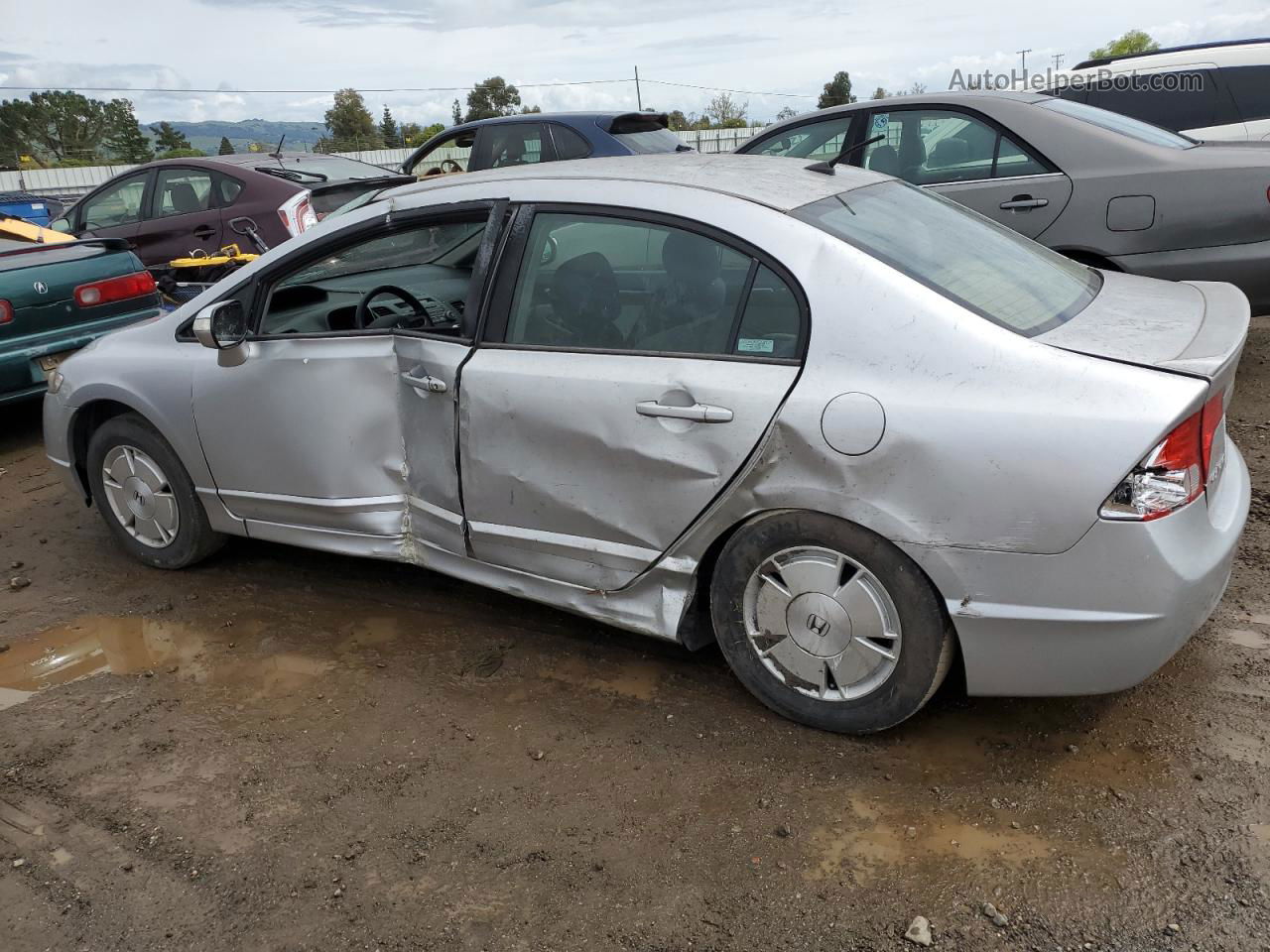 2006 Honda Civic Hybrid Silver vin: JHMFA36296S020194