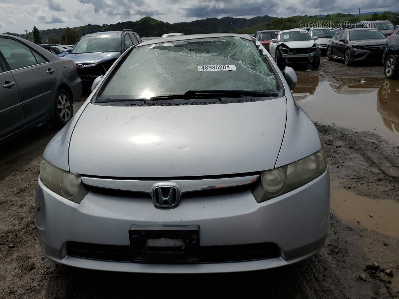 2006 Honda Civic Hybrid Silver vin: JHMFA36296S020194