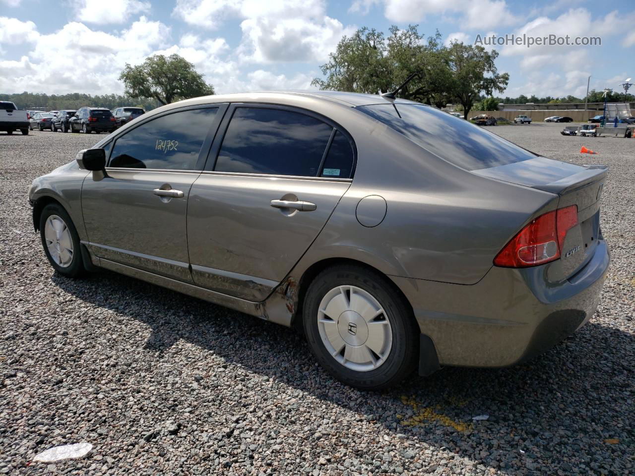 2006 Honda Civic Hybrid Gray vin: JHMFA36296S022348