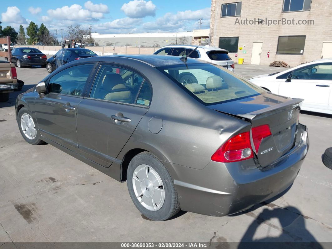 2006 Honda Civic Hybrid   Gray vin: JHMFA36296S022527