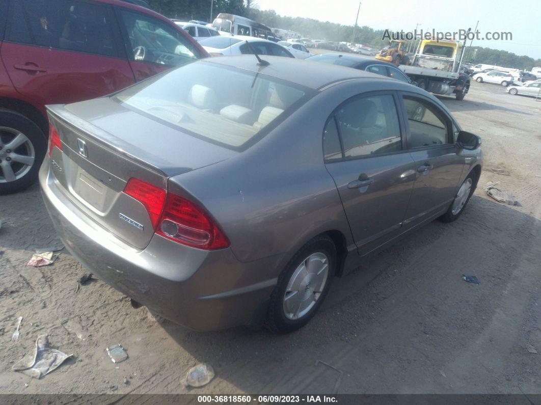 2006 Honda Civic Hybrid   Gray vin: JHMFA36296S026559