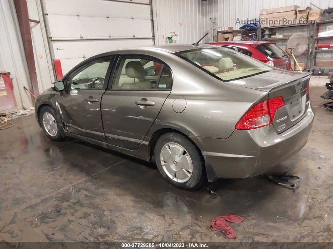 2006 Honda Civic Hybrid   Brown vin: JHMFA36296S028876