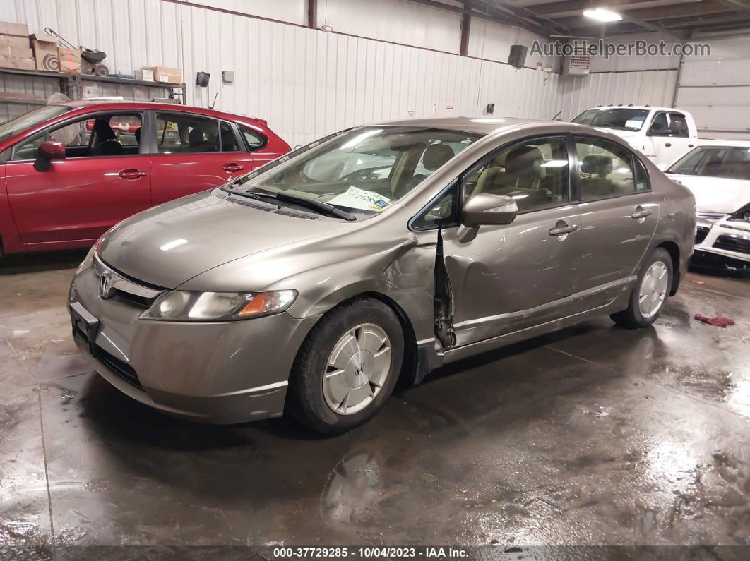 2006 Honda Civic Hybrid   Brown vin: JHMFA36296S028876