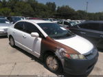 2006 Honda Civic Hybrid   White vin: JHMFA36296S030076