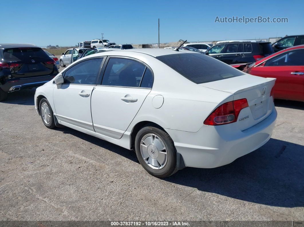 2006 Honda Civic Hybrid   Белый vin: JHMFA36296S031020