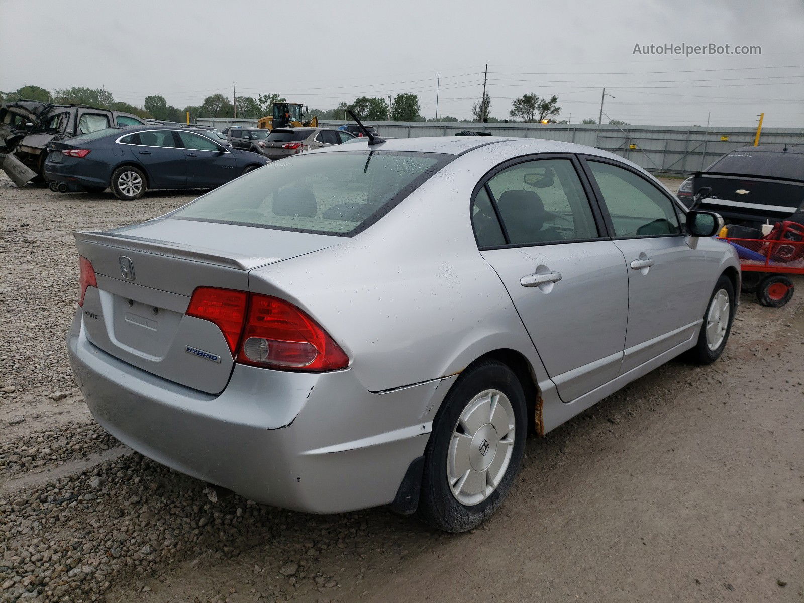 2008 Honda Civic Hybrid Silver vin: JHMFA36298S029965