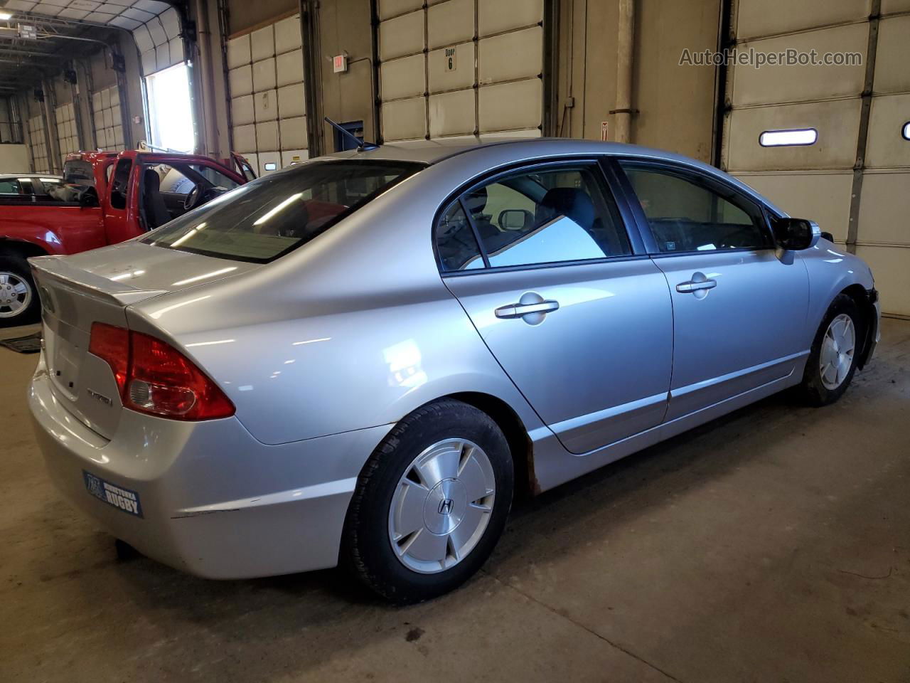 2008 Honda Civic Hybrid Белый vin: JHMFA36298S031716