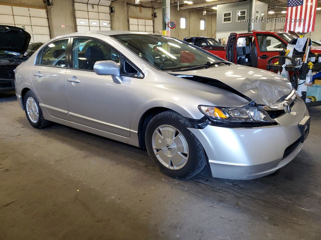 2008 Honda Civic Hybrid White vin: JHMFA36298S031716