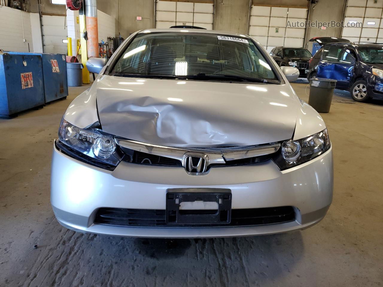 2008 Honda Civic Hybrid White vin: JHMFA36298S031716