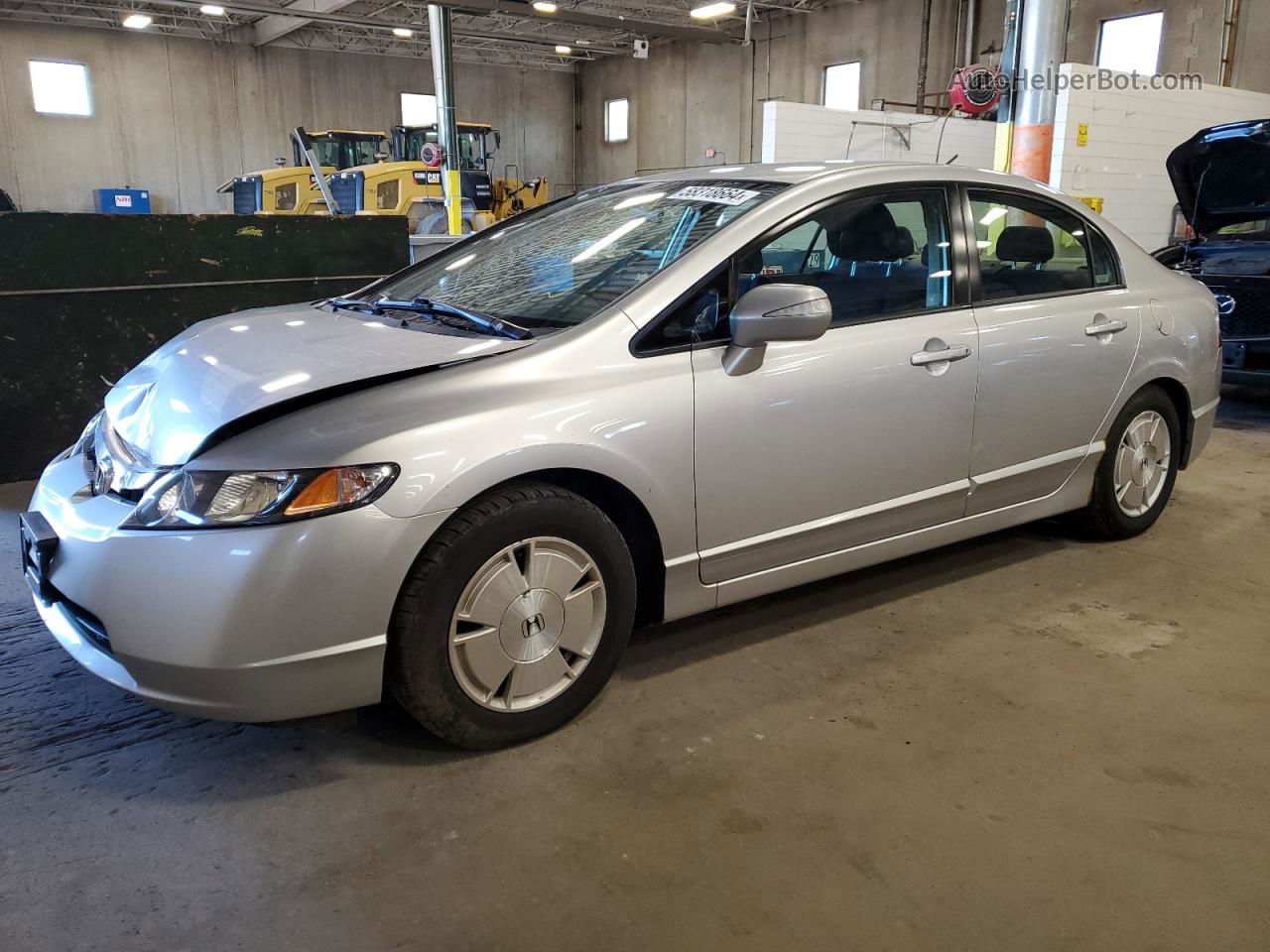 2008 Honda Civic Hybrid White vin: JHMFA36298S031716