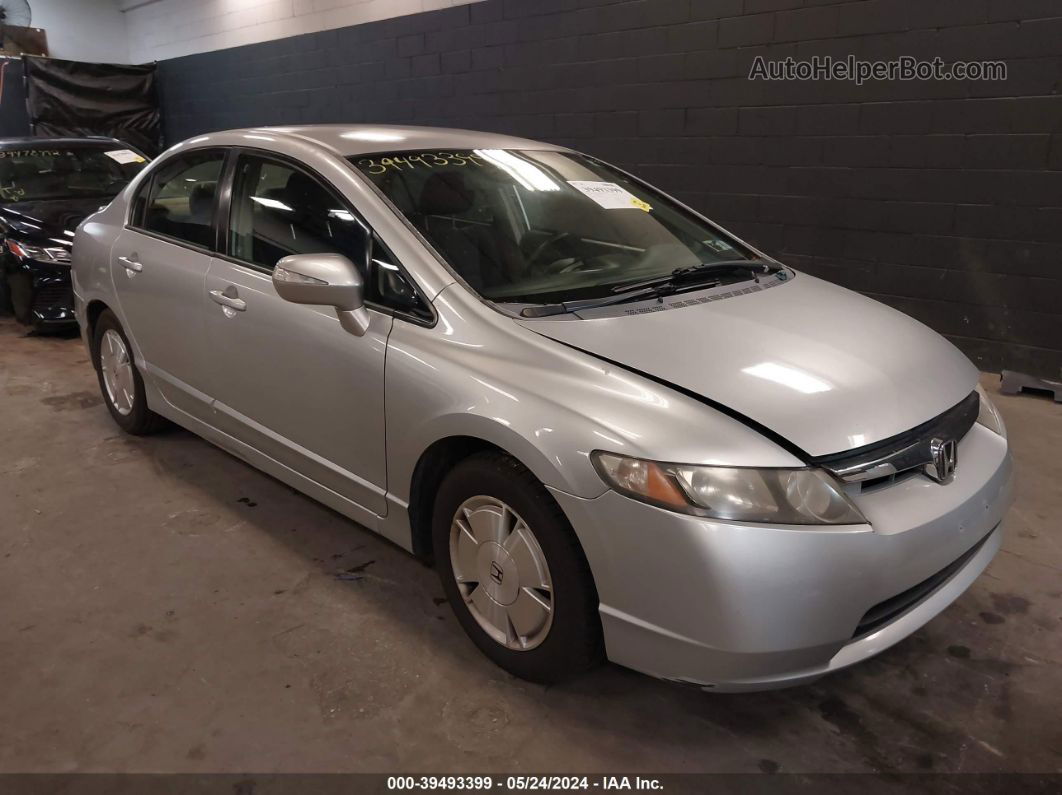 2006 Honda Civic Hybrid   Silver vin: JHMFA362X6S009771