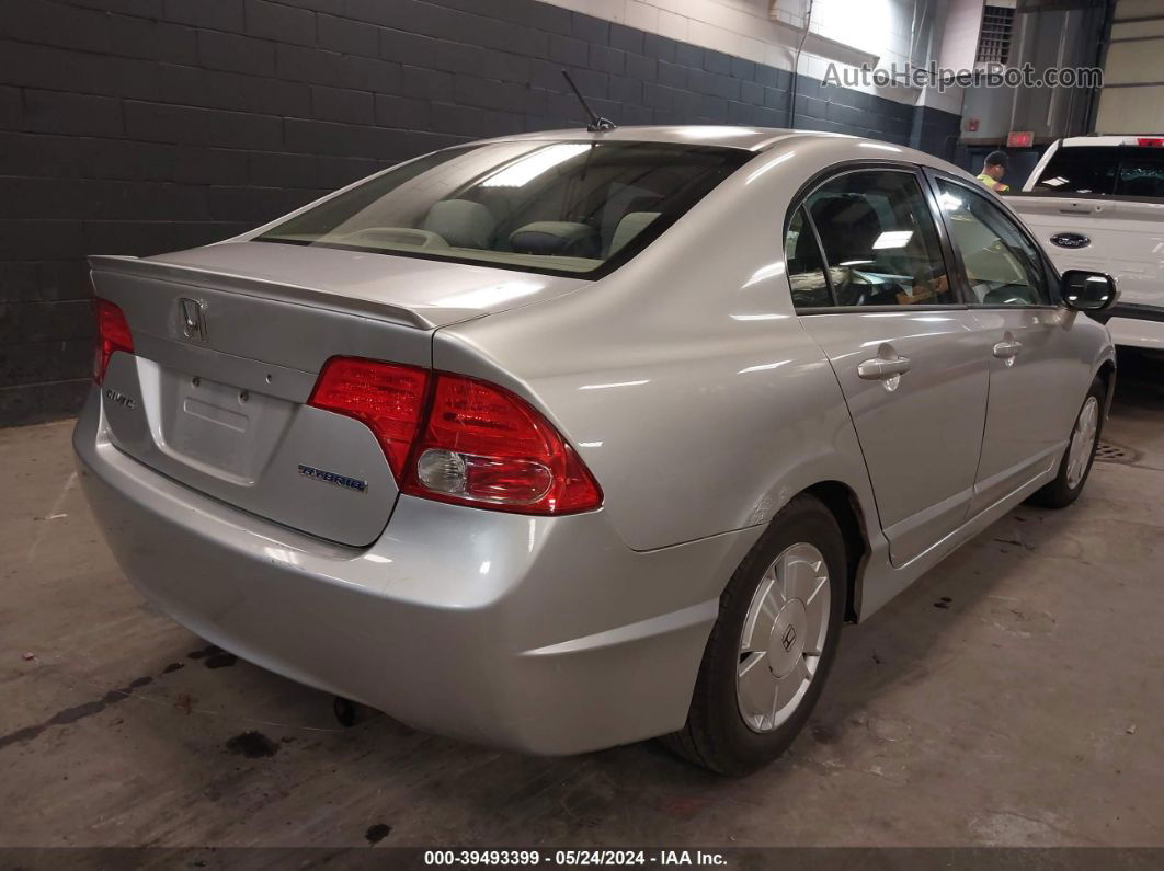 2006 Honda Civic Hybrid   Silver vin: JHMFA362X6S009771