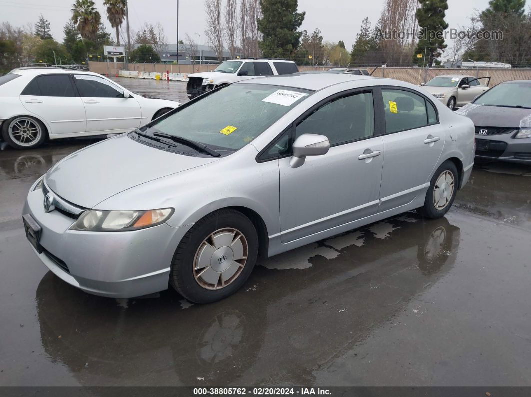 2006 Honda Civic Hybrid   Silver vin: JHMFA362X6S015375