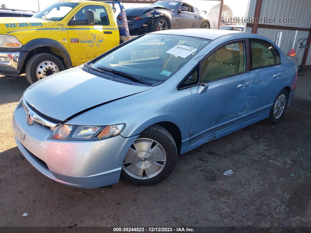 2006 Honda Civic Hybrid   Light Blue vin: JHMFA362X6S026165