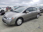 2008 Honda Civic Hybrid Beige vin: JHMFA362X8S019073