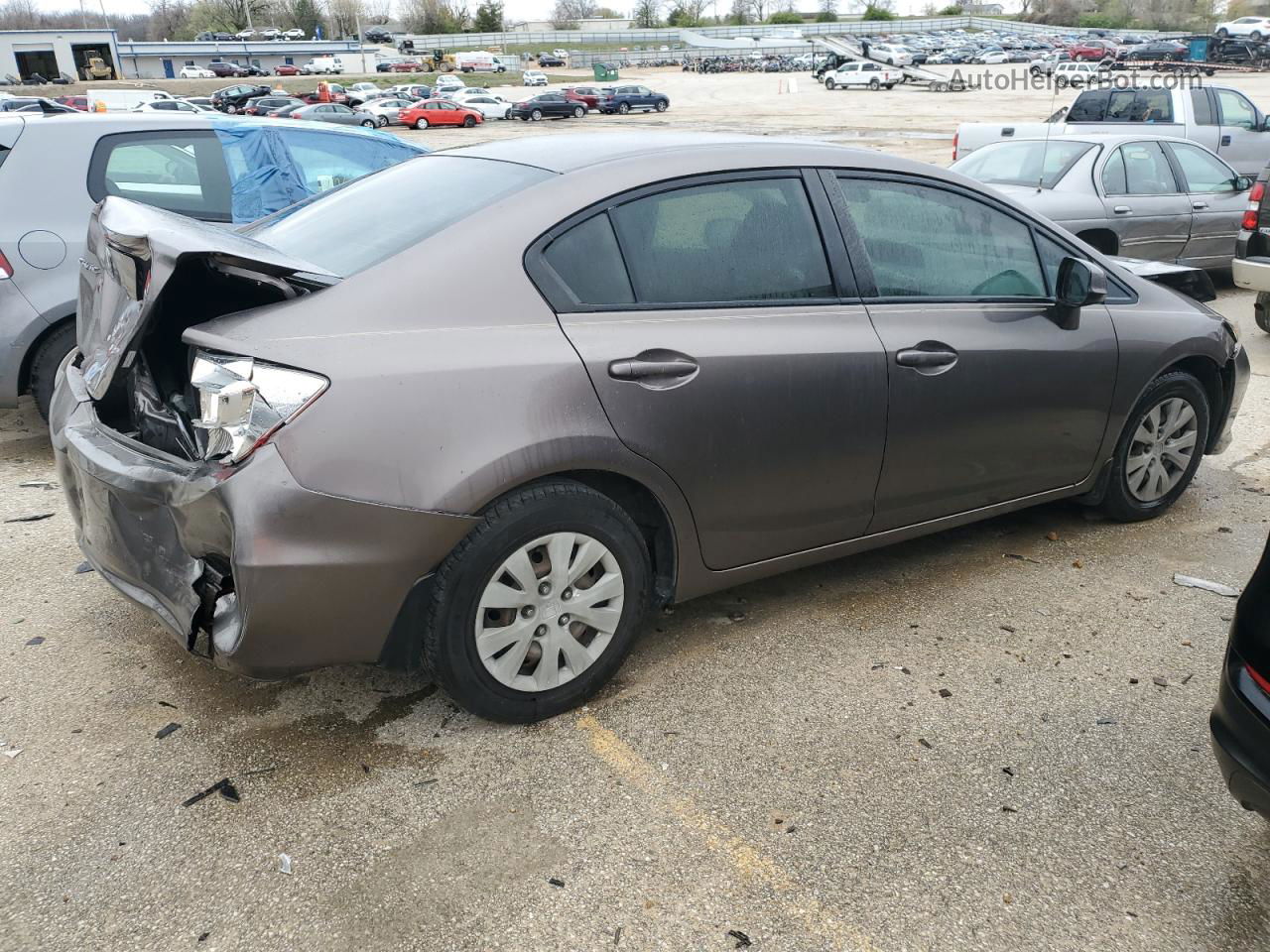 2012 Honda Civic Lx Gray vin: JHMFB2F52CS001614