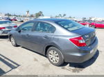 2012 Honda Civic Lx Gray vin: JHMFB2F56CS005150