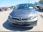 2012 Honda Civic Lx Gray vin: JHMFB2F56CS005150