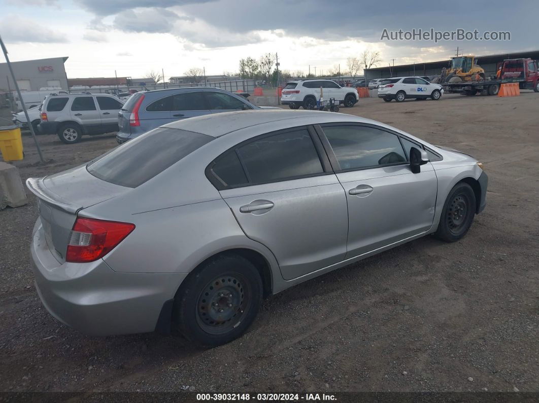 2012 Honda Civic Lx Silver vin: JHMFB2F57CS004864