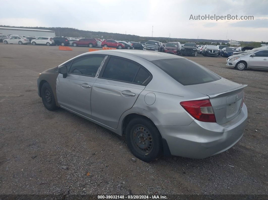 2012 Honda Civic Lx Silver vin: JHMFB2F57CS004864