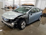 2012 Honda Civic Hybrid Blue vin: JHMFB4F24CS007545