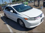 2012 Honda Civic Hybrid   Белый vin: JHMFB4F29CS003894