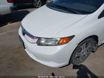 2012 Honda Civic Hybrid   White vin: JHMFB4F29CS003894