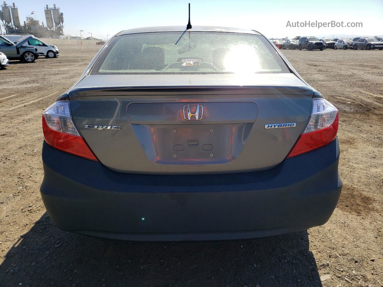 2012 Honda Civic Hybrid L Серый vin: JHMFB4F39CS010479