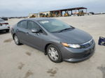 2012 Honda Civic Hybrid L Silver vin: JHMFB4F3XCS005324