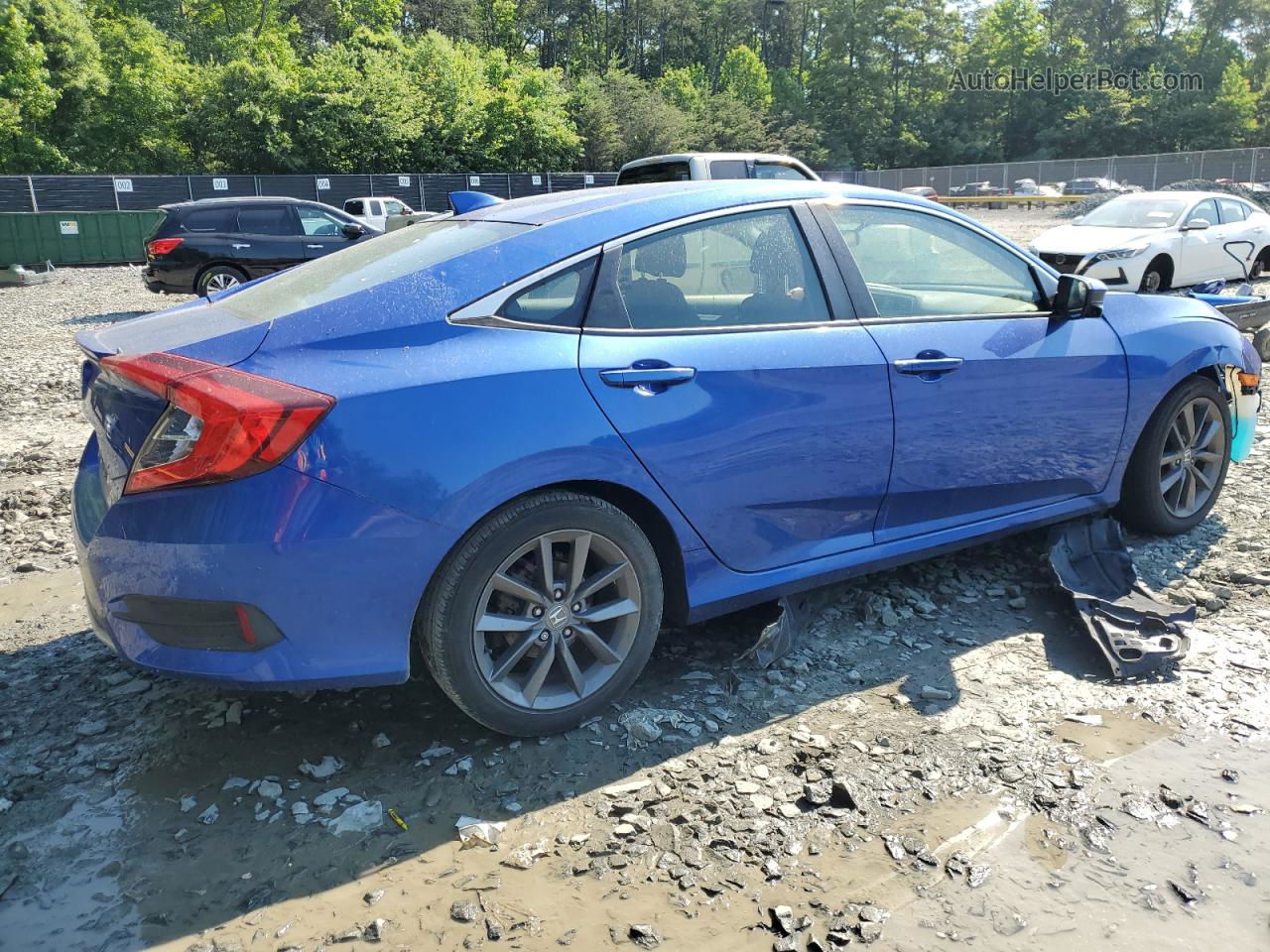 2019 Honda Civic Ex Blue vin: JHMFC1F36KX006175