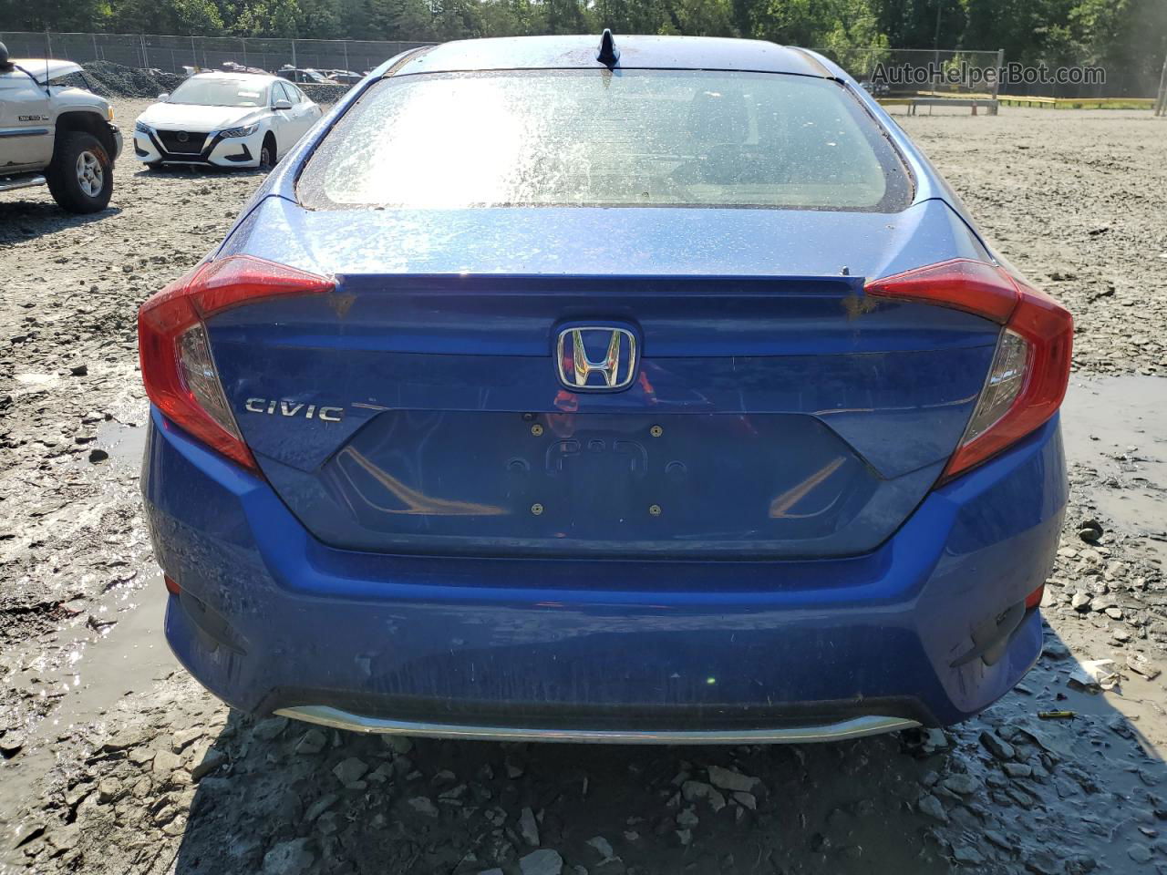 2019 Honda Civic Ex Синий vin: JHMFC1F36KX006175