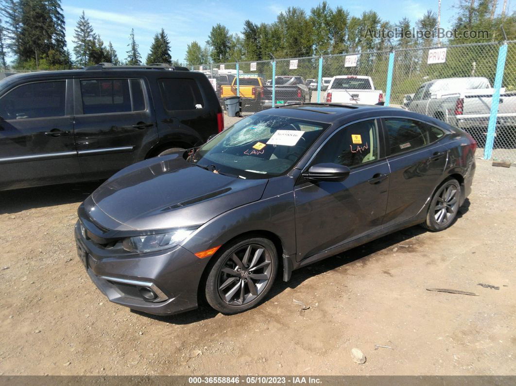 2019 Honda Civic Sedan Ex Blue vin: JHMFC1F36KX014308