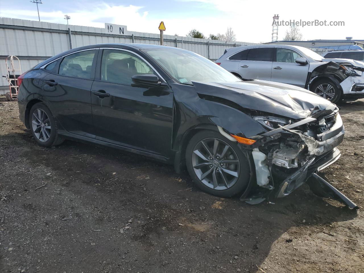 2019 Honda Civic Ex Black vin: JHMFC1F37KX008680