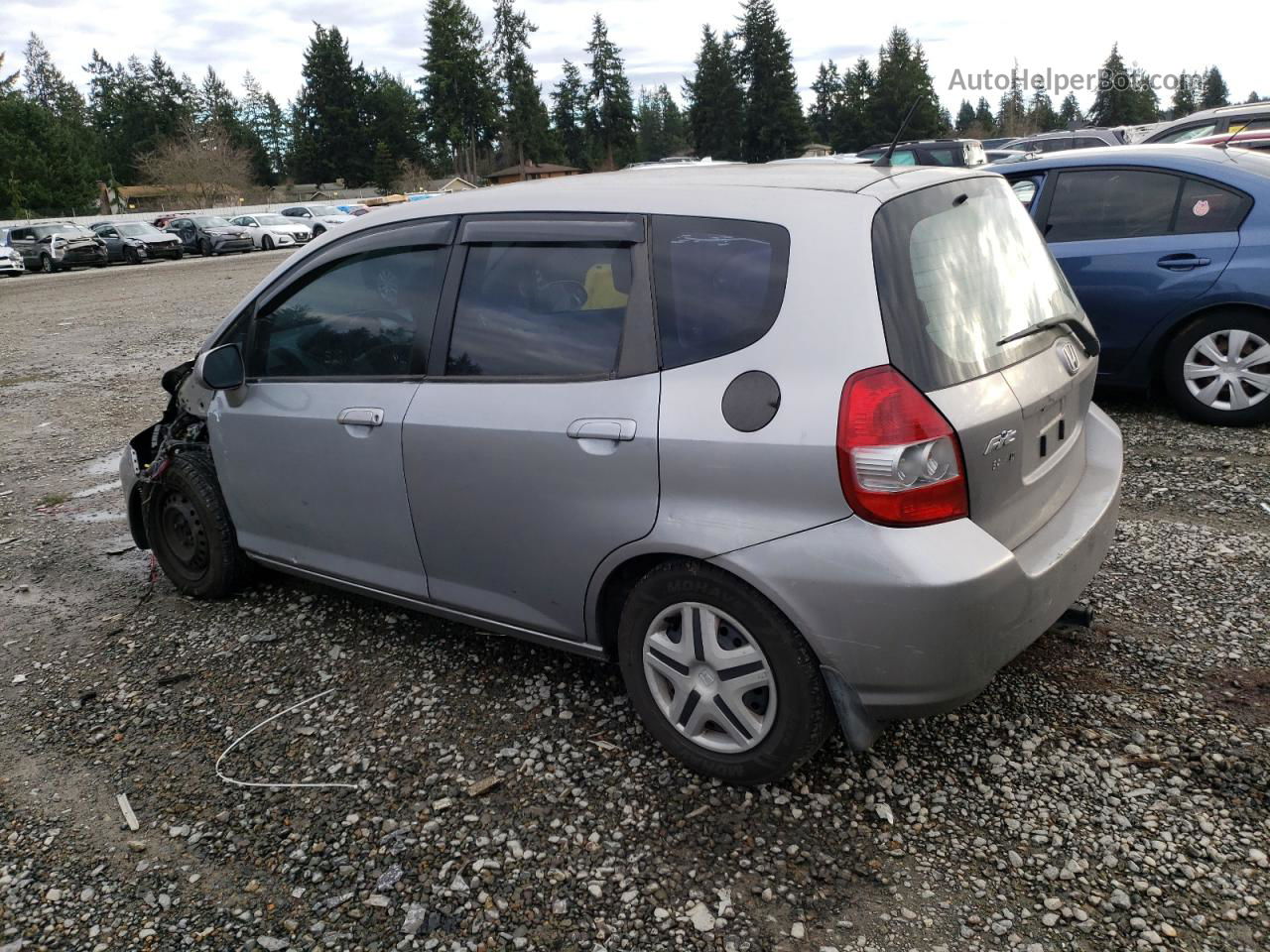 2008 Honda Fit  Silver vin: JHMGD37418S001265