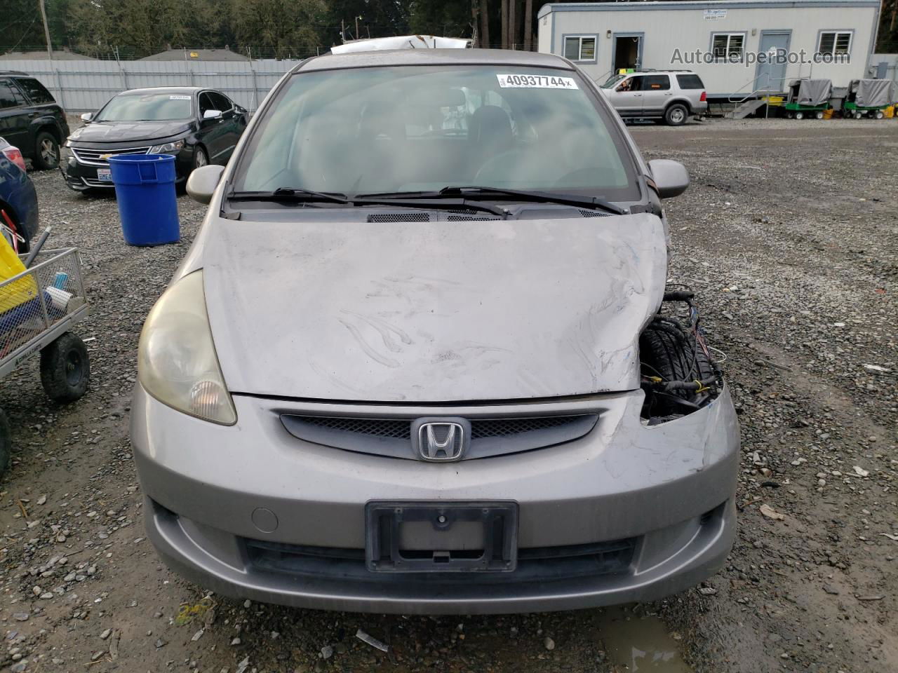 2008 Honda Fit  Silver vin: JHMGD37418S001265