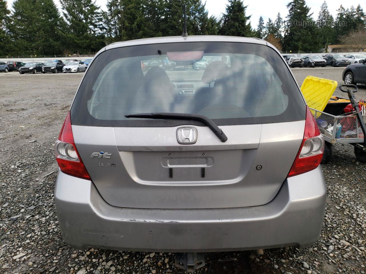 2008 Honda Fit  Silver vin: JHMGD37418S001265