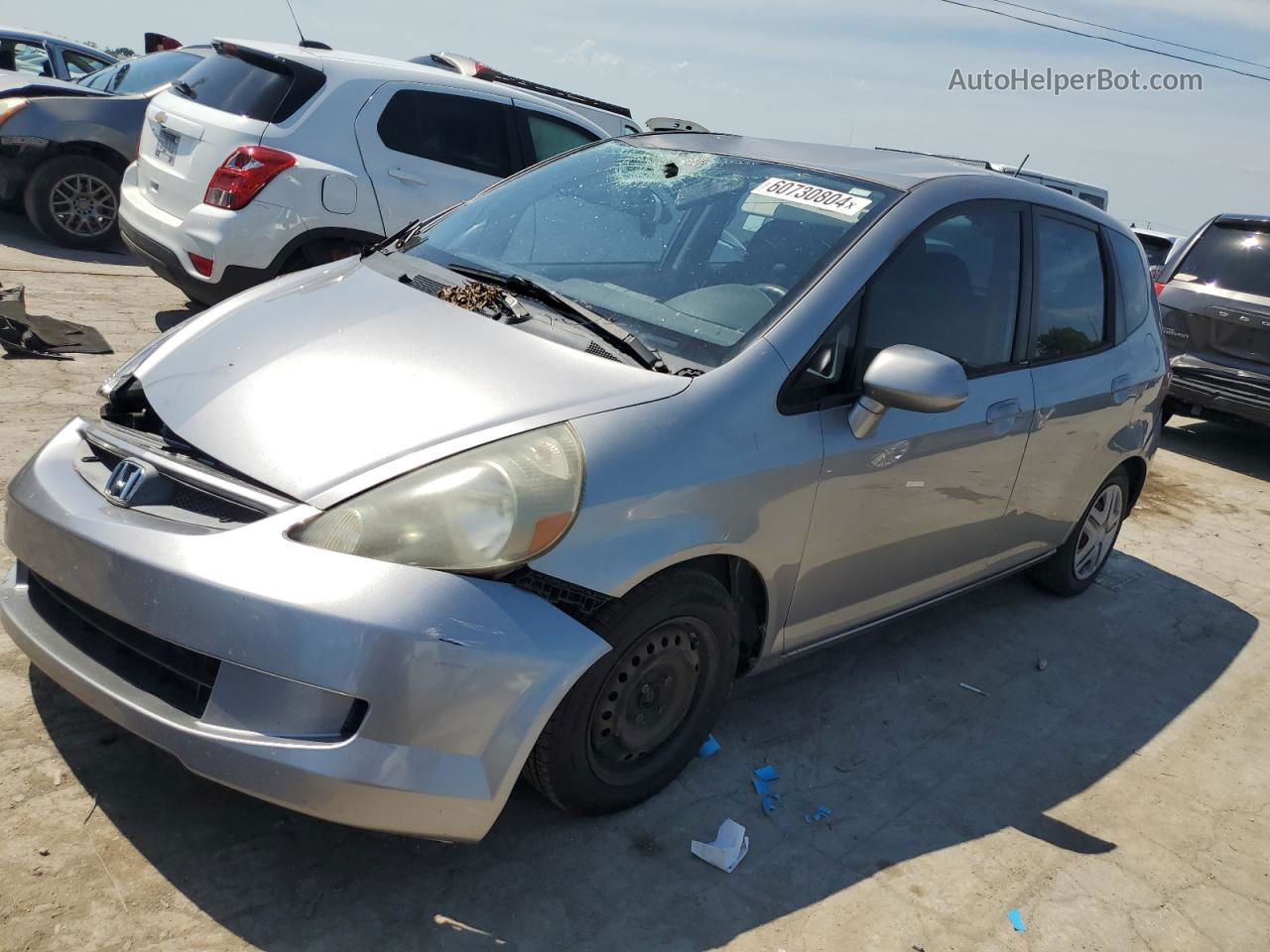 2008 Honda Fit  Silver vin: JHMGD37418S034265