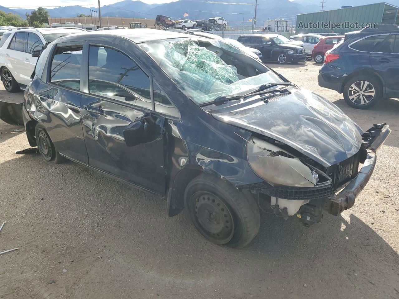 2008 Honda Fit  Черный vin: JHMGD37438S035658