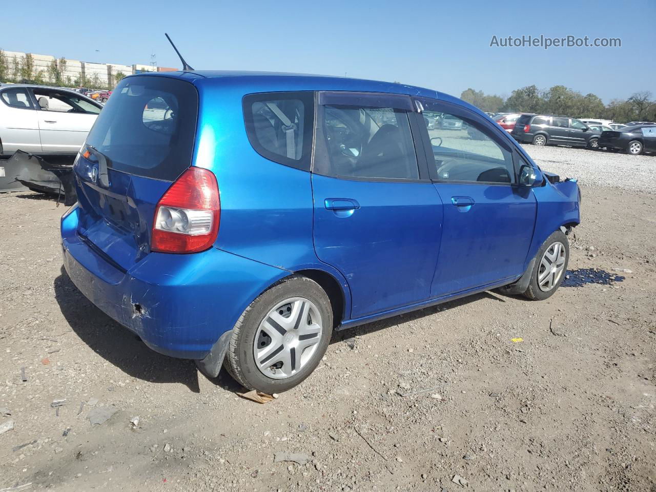 2008 Honda Fit  Синий vin: JHMGD37448S022272