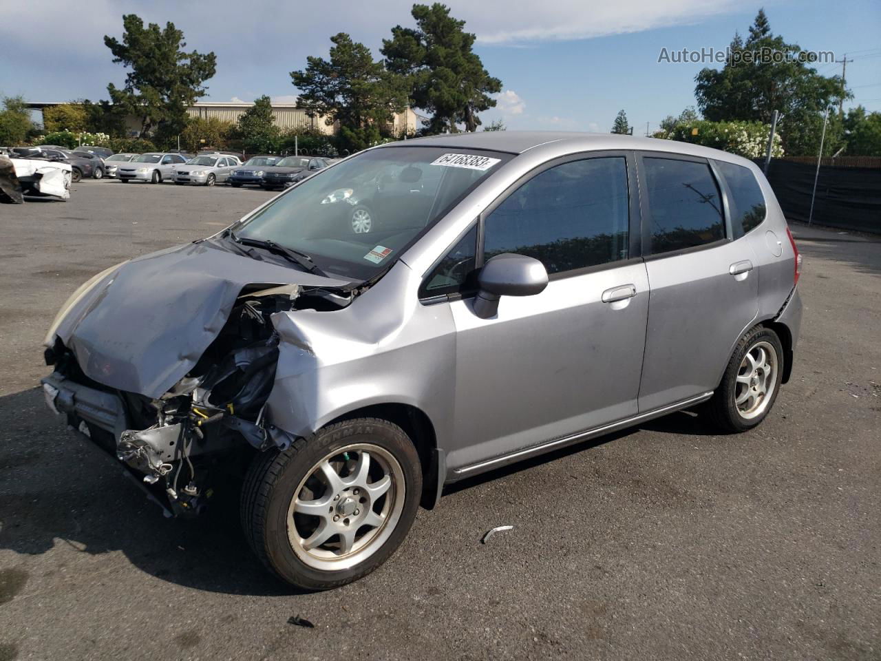 2008 Honda Fit  Gray vin: JHMGD37448S034292