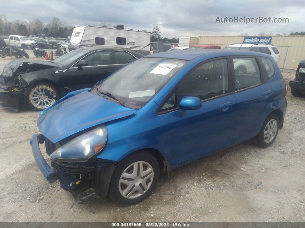 2008 Honda Fit Blue vin: JHMGD37458S000460