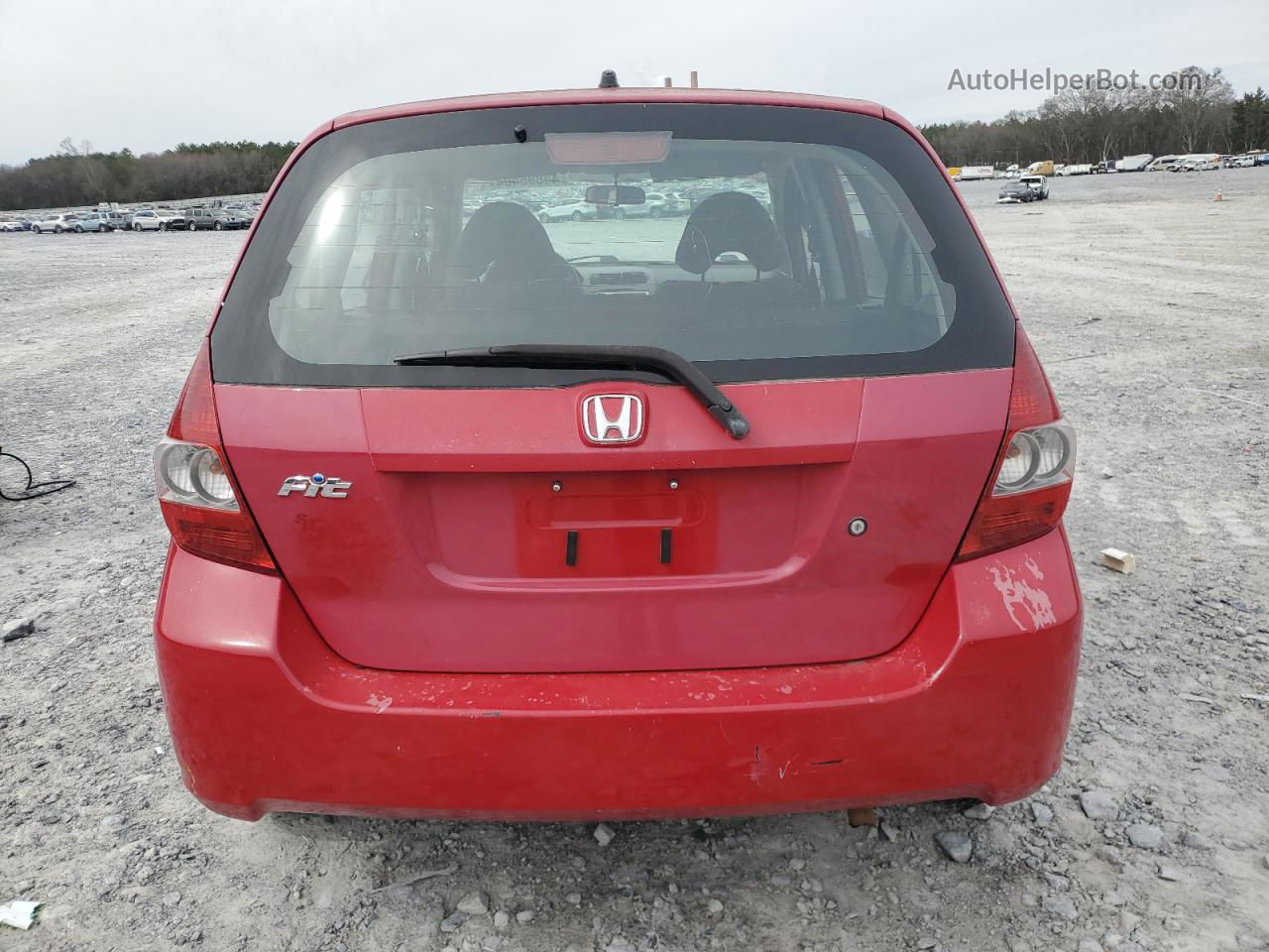 2008 Honda Fit  Красный vin: JHMGD37458S061792