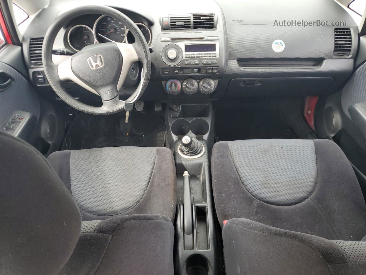 2008 Honda Fit  Красный vin: JHMGD37458S061792