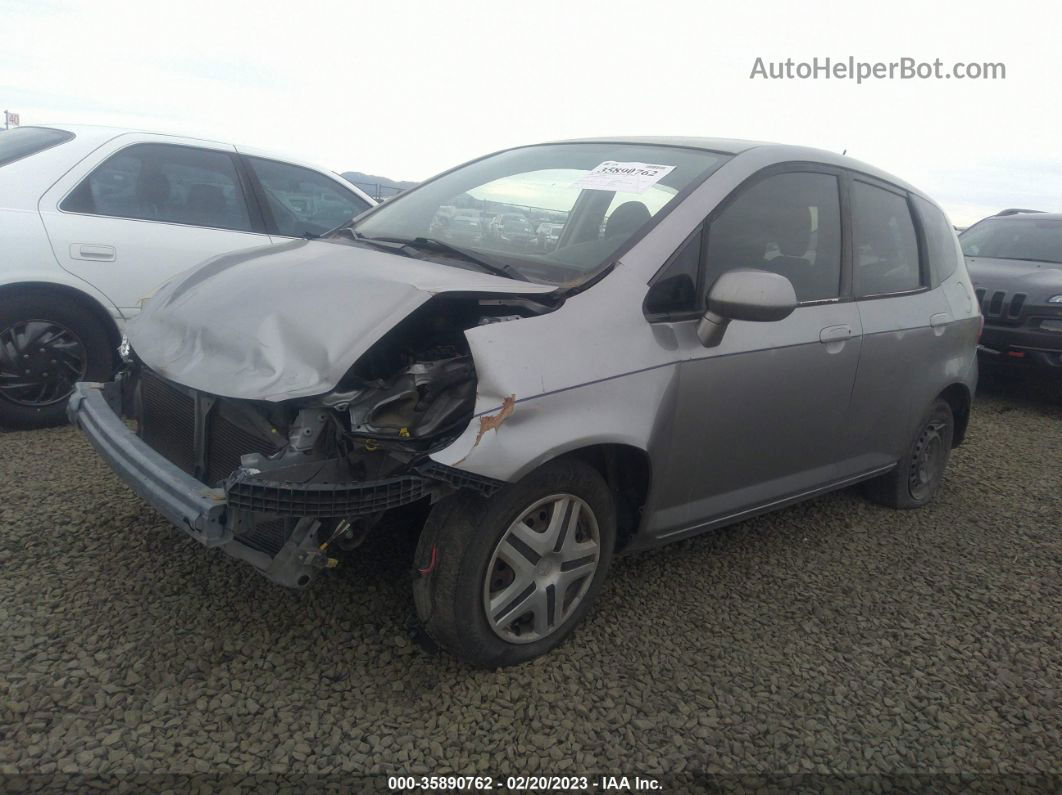 2008 Honda Fit Silver vin: JHMGD37468S042698