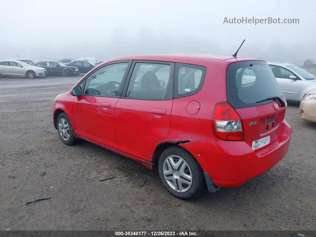 2008 Honda Fit   Red vin: JHMGD37468S061199