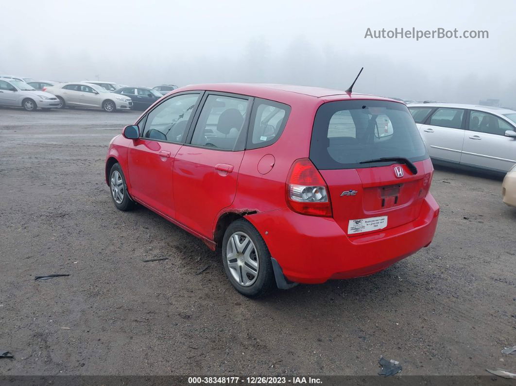 2008 Honda Fit   Red vin: JHMGD37468S061199